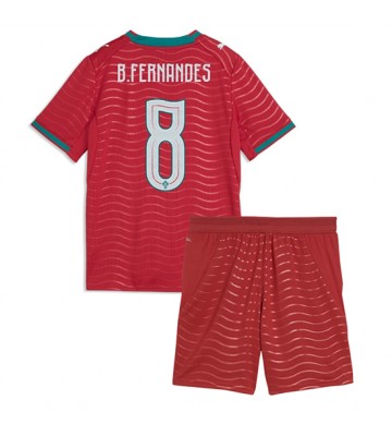 Portugal Bruno Fernandes #8 Hemmaställ Barn VM 2026 Kortärmad (+ Korta byxor)